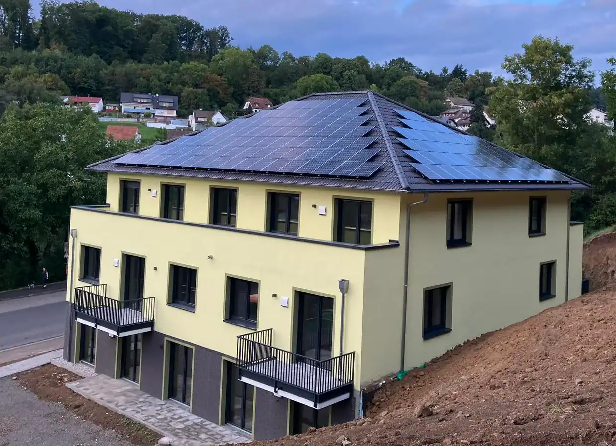 Solar panel installation on residential building in Zadar.