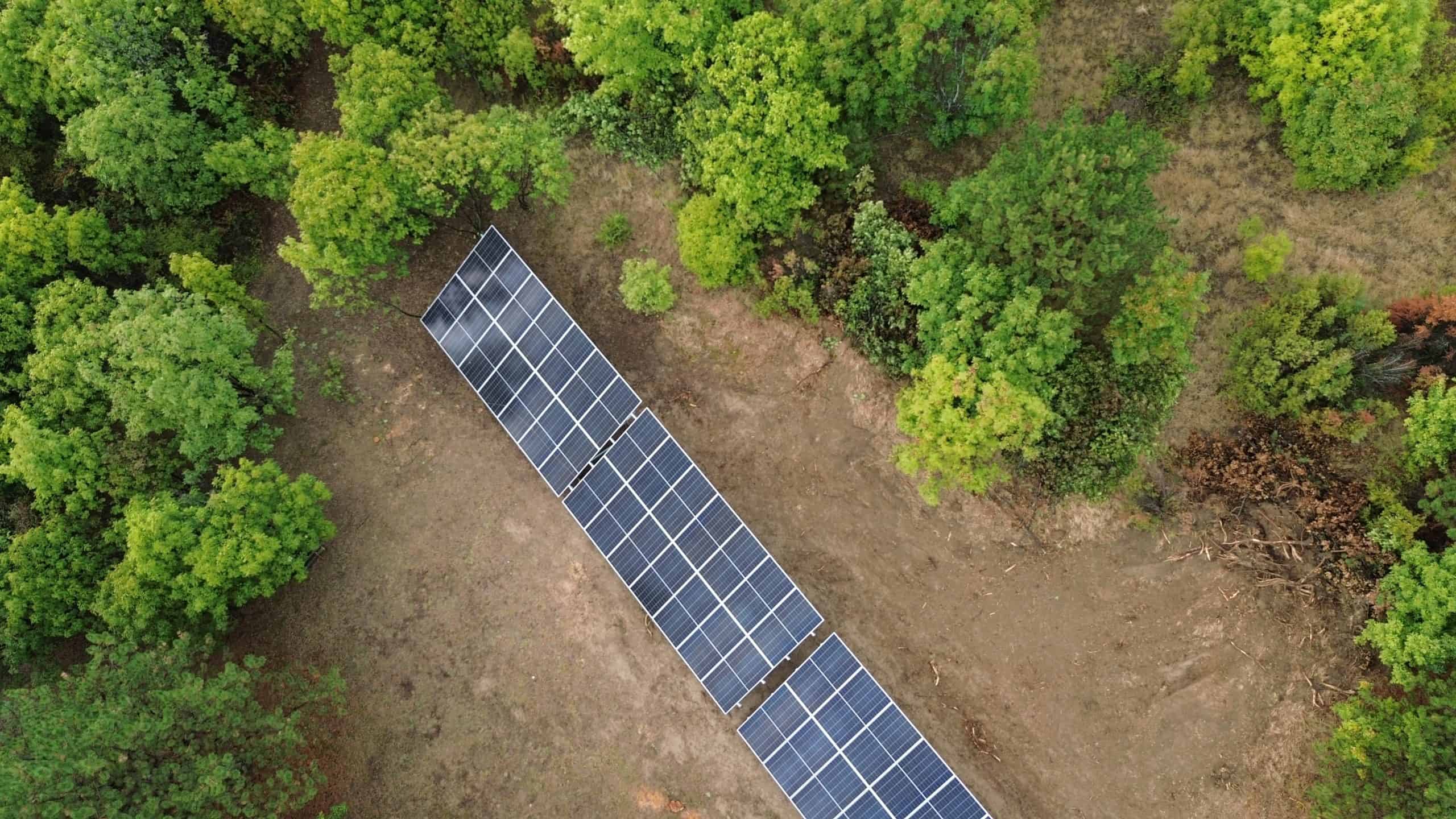 Solar panel array for renewable energy in North Bačka, Serbia.